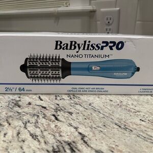 BaBylissPRO Nano Titanium Oval Ionic Hot Air Dryer Brush 2.5”
